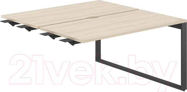 Изображение товара Комплект столов модульных Norden 140x143.8x75 / AG.155.AR.V.72.AN (антрацит/акация равелло)