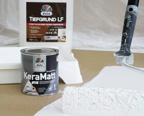 Изображение товара Краска Dufa ВД KeraMatt (9л, белый)