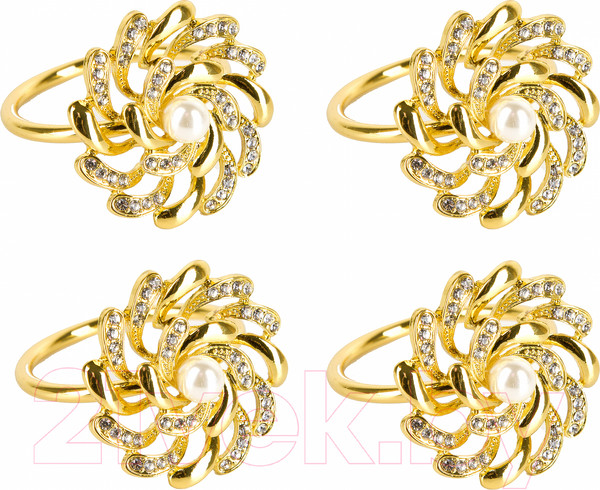 Изображение товара Набор колец для салфеток Nouvelle Вихрь / 9903673-Н4 (4шт)