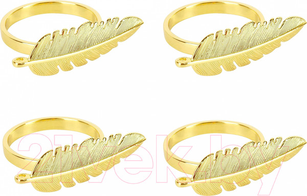 Изображение товара Набор колец для салфеток Nouvelle Перо / 9903674-Н4 (4шт)