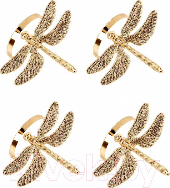 Изображение товара Набор колец для салфеток Nouvelle Стрекоза / 9903680-Н4 (4шт)