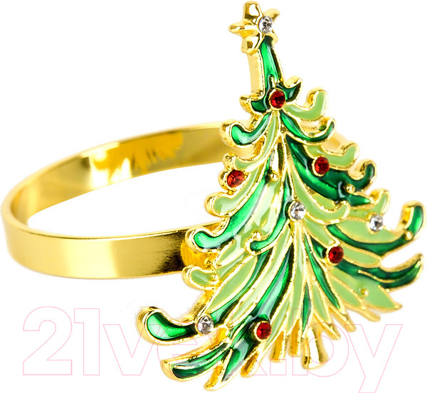 Изображение товара Набор колец для салфеток Nouvelle Елочка / N9903657-Н4 (4шт)