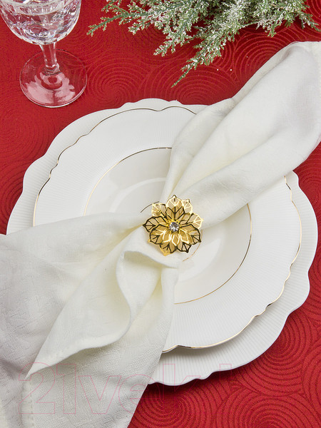 Изображение товара Набор колец для салфеток Nouvelle Пуансеттия / N9903661-Н4 (4шт)