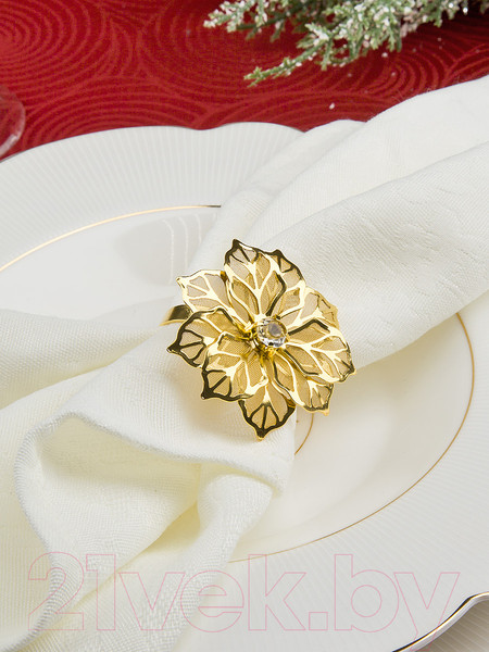 Изображение товара Набор колец для салфеток Nouvelle Пуансеттия / N9903661-Н4 (4шт)