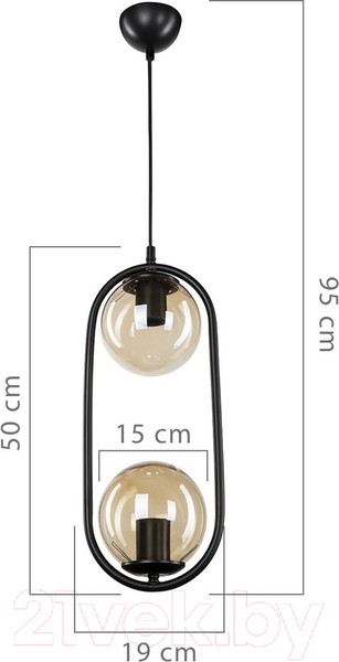 Изображение товара Потолочный светильник Toplight Kerrie TL1609H-02BK