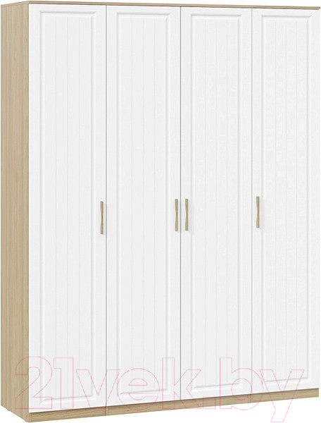 Изображение товара Шкаф ТриЯ Сэнди комбинированный с 4-мя дверями (вяз благородный/белый)