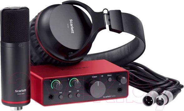 Изображение товара Студийный комплект Focusrite Scarlett Solo Studio 4th gen