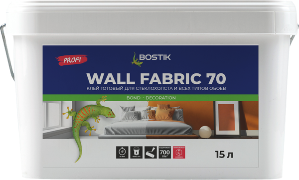 Изображение товара Клей для обоев Bostik 70 для стеклообоев (15л)