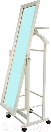 Изображение товара Стойка для одежды Импэкс Leset Сиэтл с зеркалом (белый)