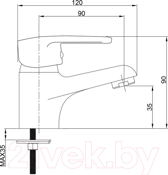 Изображение товара Смеситель Juguni Pegas 0402.608