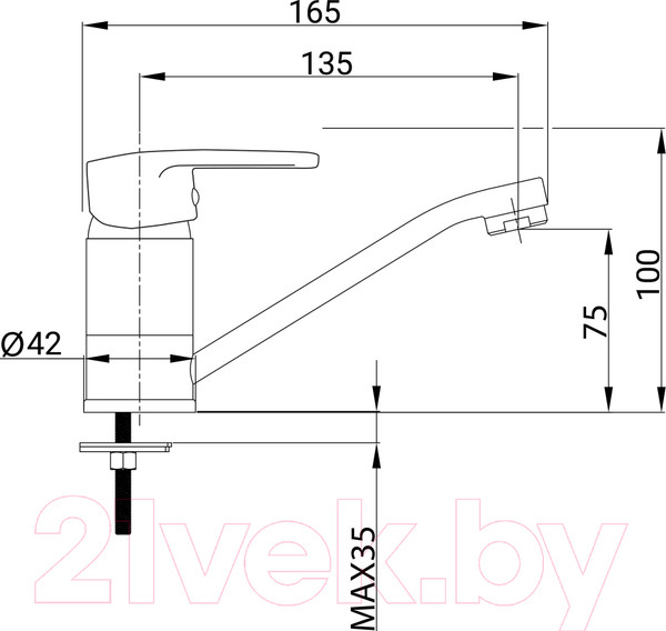 Изображение товара Смеситель Juguni Pegas 0402.603