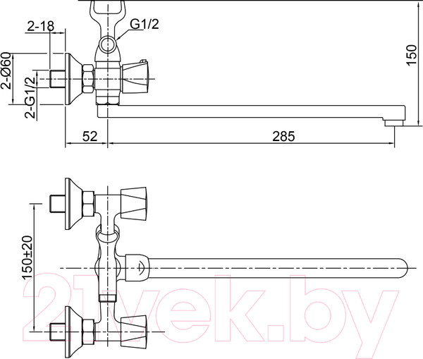 Изображение товара Смеситель Juguni Lyra 0402.642A