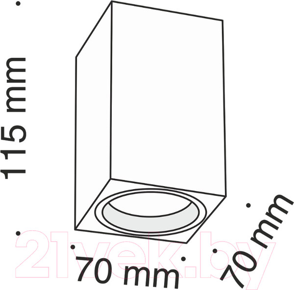 Изображение товара Точечный светильник Maytoni Alfa C011CL-01W