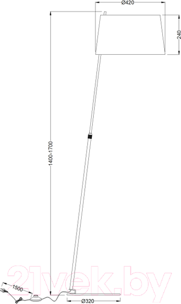 Изображение товара Торшер Maytoni Bergamo MOD613FL-01W