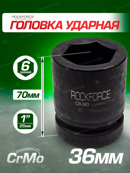 Изображение товара Головка слесарная RockForce RF-48536(927)