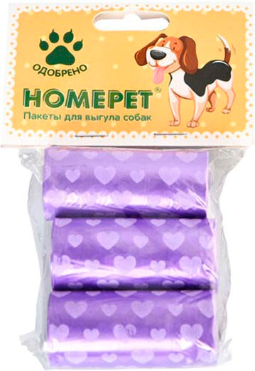 Изображение товара Пакеты для выгула собак Homepet 80540 (3x20шт)