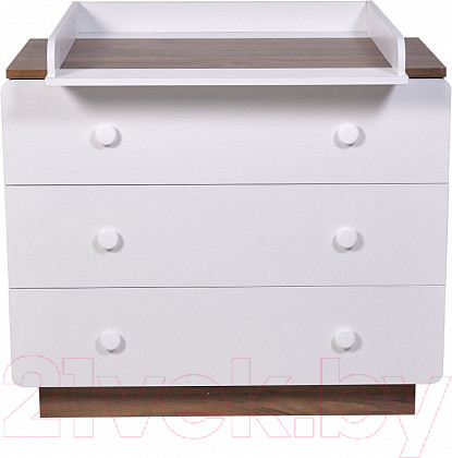 Изображение товара Комод Polini Kids Ameli 3000 / 0002760.165 (белый/дуб крафт)