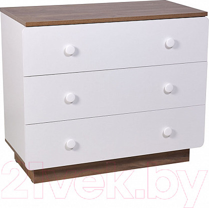 Изображение товара Комод Polini Kids Ameli 3000 / 0002760.165 (белый/дуб крафт)