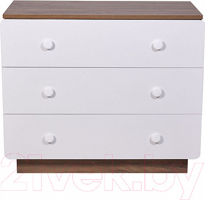 Изображение товара Комод Polini Kids Ameli 3000 / 0002760.165 (белый/дуб крафт)