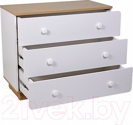 Изображение товара Комод Polini Kids Ameli 3000 / 0002760.31 (белый/натуральный)