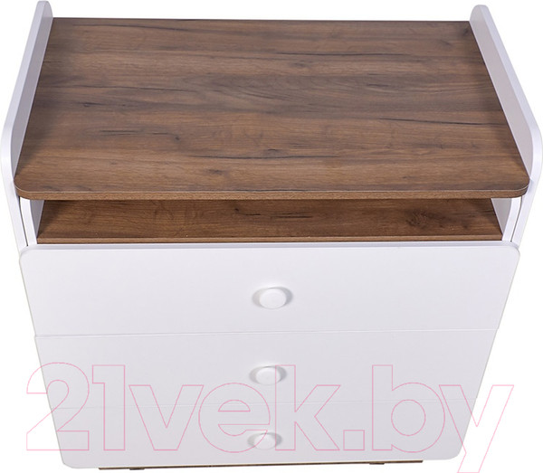 Изображение товара Комод пеленальный Polini Kids Ameli 3010 / 0002761.165 (белый/дуб крафт)