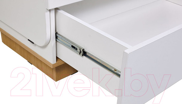 Изображение товара Комод пеленальный Polini Kids Ameli 3010 / 0002761.31 (белый/натуральный)