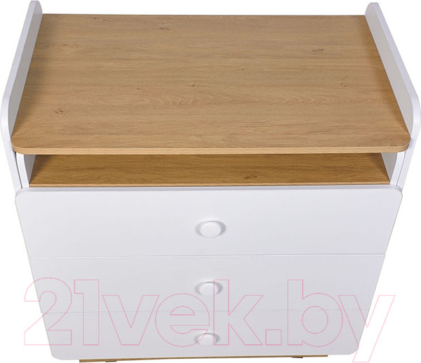 Изображение товара Комод пеленальный Polini Kids Ameli 3010 / 0002761.31 (белый/натуральный)
