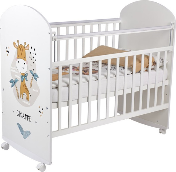 Изображение товара Детская кроватка Фея 701 Жирафик / 0002549.9.16 (белый)