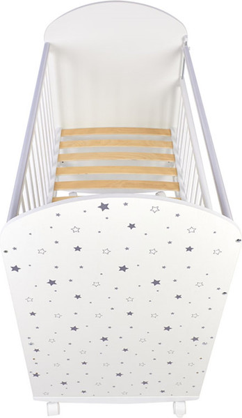 Изображение товара Детская кроватка Фея 701 Звездное сияние / 0002549.9.18 (белый)