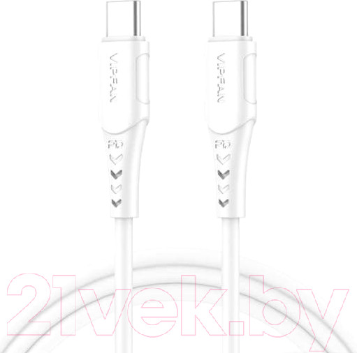 Изображение товара Кабель Vipfan P05 Type-C-Type-C Cable 60W (2м, белый)