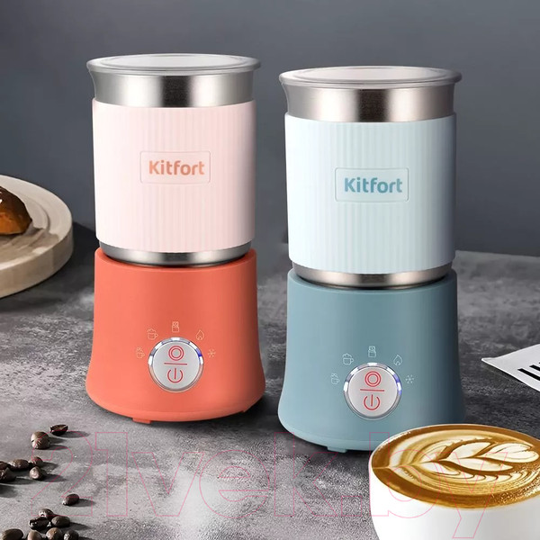 Изображение товара Вспениватель молока Kitfort KT-7158-2 (голубой)