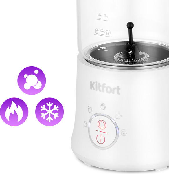Изображение товара Вспениватель молока Kitfort KT-7199-2 (белый)