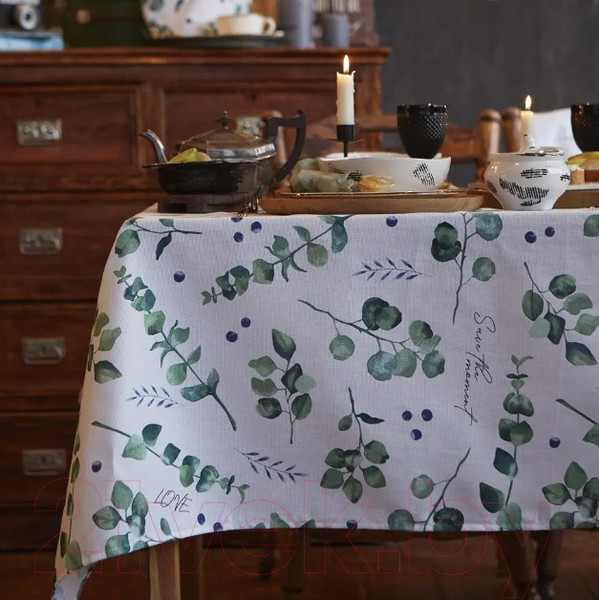 Изображение товара Скатерть Доляна Eucalyptus 180x144 / 4682756