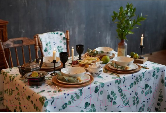 Изображение товара Скатерть Доляна Eucalyptus 180x144 / 4682756