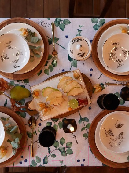 Изображение товара Скатерть Доляна Eucalyptus 180x144 / 4682756