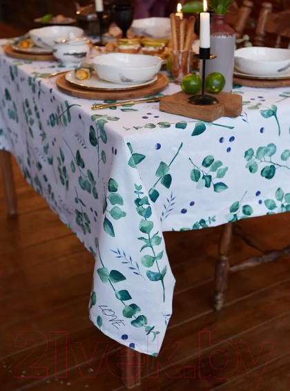 Изображение товара Скатерть Доляна Eucalyptus 180x144 / 4682756