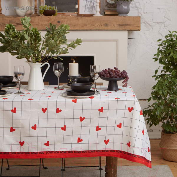 Изображение товара Скатерть Этель Love Is / 5376669 (149x180)