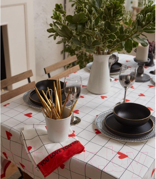 Изображение товара Скатерть Этель Love Is / 5376669 (149x180)