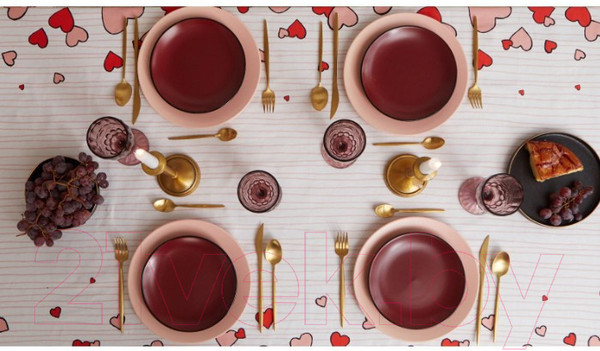 Изображение товара Скатерть Этель Cat's Love / 5376656 (149x180)