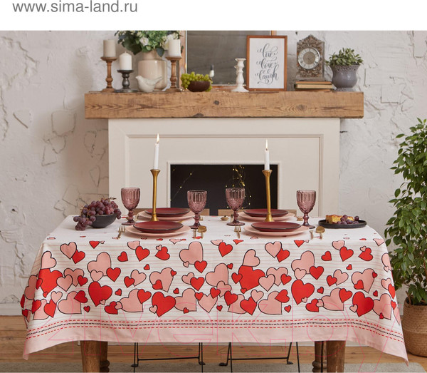 Изображение товара Скатерть Этель Cat's Love / 5376656 (149x180)
