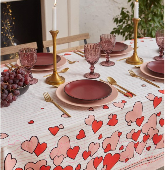 Изображение товара Скатерть Этель Cat's Love / 5376656 (149x180)