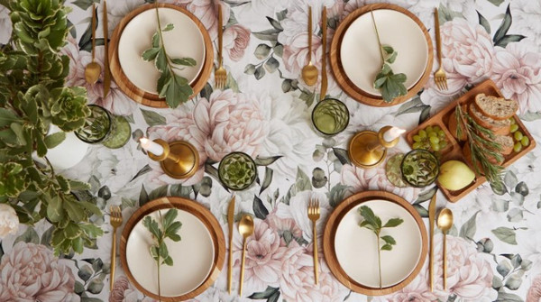 Изображение товара Скатерть Этель Пионы / 5376619 (149x180)