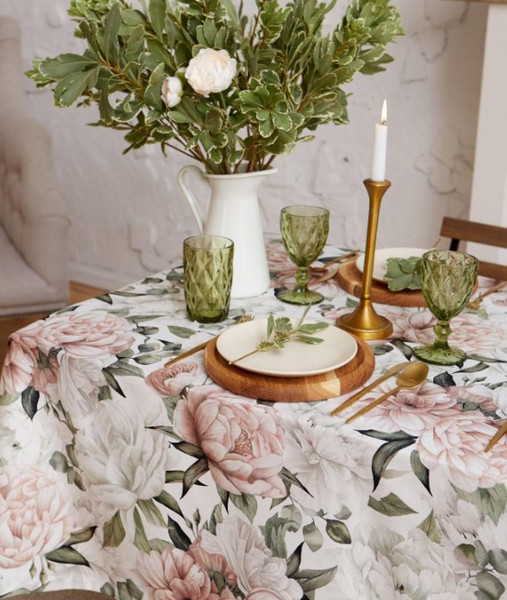 Изображение товара Скатерть Этель Пионы / 5376619 (149x180)