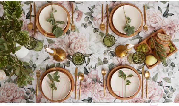 Изображение товара Скатерть Этель Пионы / 5376620 (149x220)