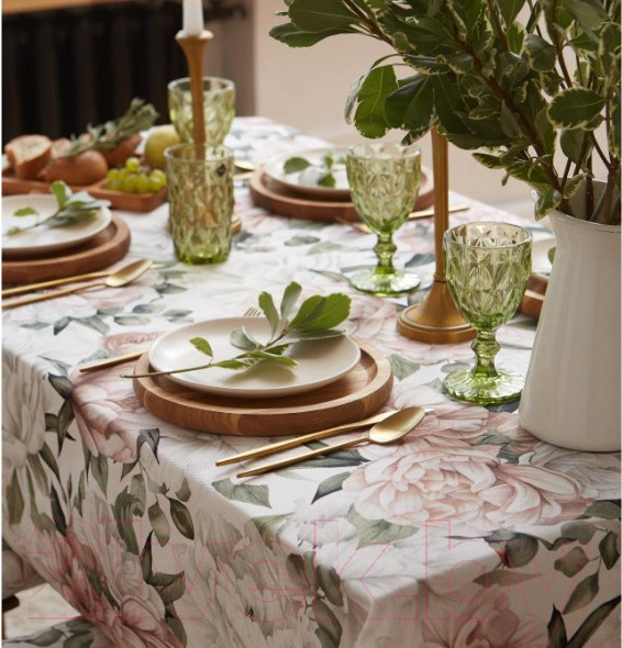 Изображение товара Скатерть Этель Пионы / 5376620 (149x220)