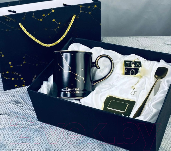 Изображение товара Кружка Lenardi Телец 106-291 (с фильтром и ложкой)