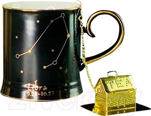 Изображение товара Кружка Lenardi Весы 106-296 (с фильтром и ложкой)