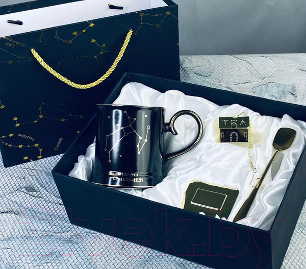 Изображение товара Кружка Lenardi Стрелец 106-298 (с фильтром и ложкой)