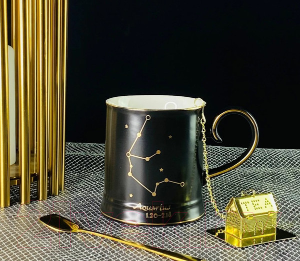 Изображение товара Кружка Lenardi Водолей 106-300 (с фильтром и ложкой)