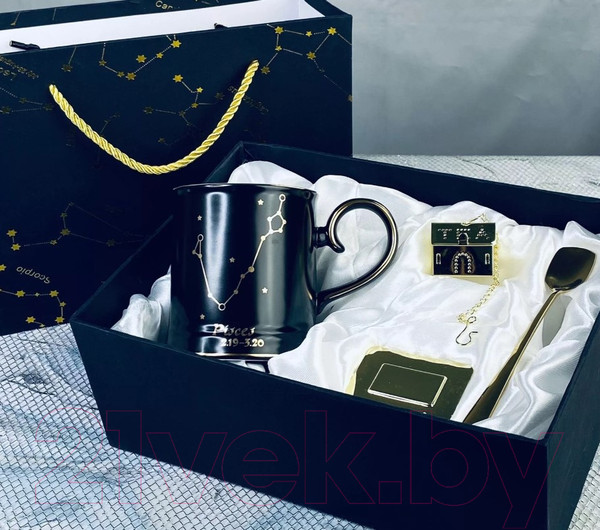 Изображение товара Кружка Lenardi Рыбы 106-301 (с фильтром и ложкой)